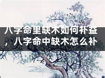 八字命里缺木如何补益，八字命中缺木怎么补