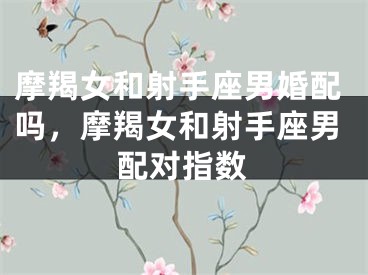 摩羯女和射手座男婚配吗，摩羯女和射手座男配对指数
