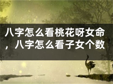 八字怎么看桃花呀女命，八字怎么看子女个数