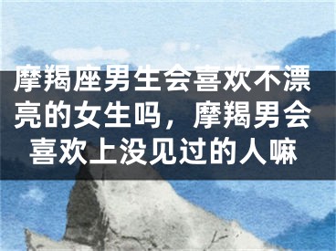 摩羯座男生会喜欢不漂亮的女生吗，摩羯男会喜欢上没见过的人嘛