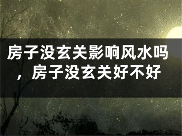 房子没玄关影响风水吗，房子没玄关好不好