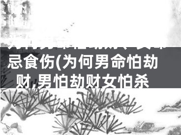 为何男命怕劫财、女命忌食伤(为何男命怕劫财,男怕劫财女怕杀