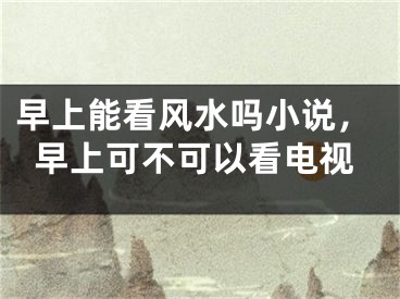 早上能看风水吗小说，早上可不可以看电视