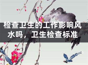 检查卫生的工作影响风水吗，卫生检查标准