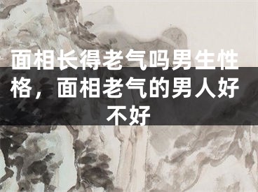 面相长得老气吗男生性格，面相老气的男人好不好