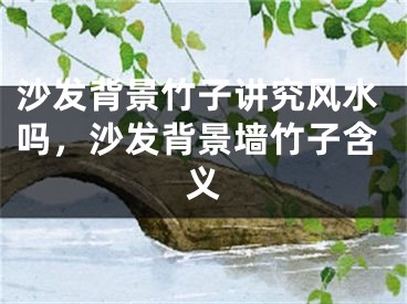 沙发背景竹子讲究风水吗，沙发背景墙竹子含义