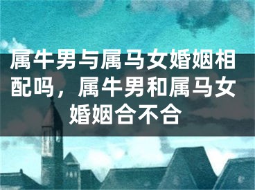 属牛男与属马女婚姻相配吗，属牛男和属马女婚姻合不合