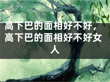 高下巴的面相好不好，高下巴的面相好不好女人