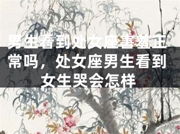 男生看到处女座害羞正常吗，处女座男生看到女生哭会怎样