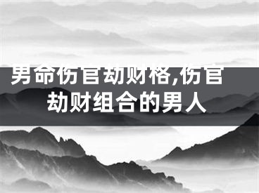 男命伤官劫财格,伤官劫财组合的男人
