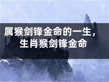 属猴剑锋金命的一生，生肖猴剑锋金命