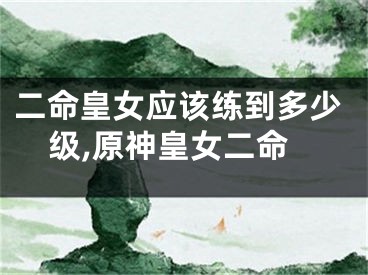 二命皇女应该练到多少级,原神皇女二命