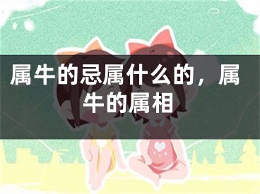 属牛的忌属什么的，属牛的属相