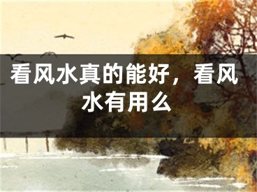 看风水真的能好，看风水有用么