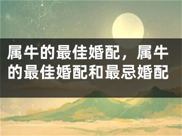 属牛的最佳婚配，属牛的最佳婚配和最忌婚配