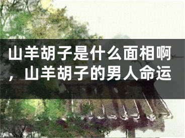 山羊胡子是什么面相啊，山羊胡子的男人命运