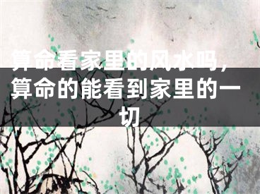 算命看家里的风水吗，算命的能看到家里的一切