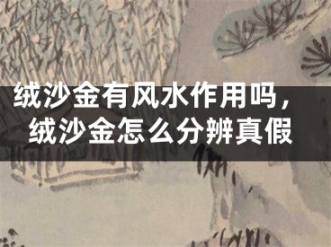 绒沙金有风水作用吗，绒沙金怎么分辨真假