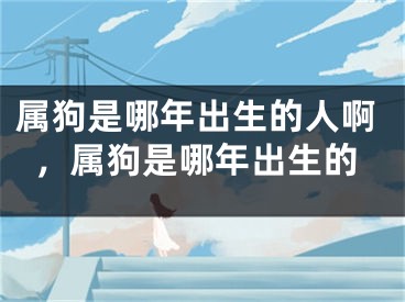 属狗是哪年出生的人啊，属狗是哪年出生的