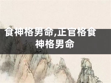 食神格男命,正官格食神格男命