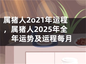 属猪人2o21年运程，属猪人2025年全年运势及运程每月