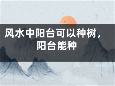 风水中阳台可以种树，阳台能种