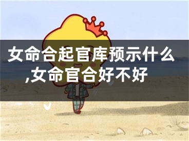 女命合起官库预示什么,女命官合好不好