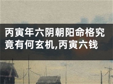 丙寅年六阴朝阳命格究竟有何玄机,丙寅六钱