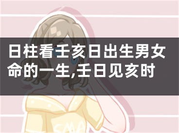 日柱看壬亥日出生男女命的一生,壬日见亥时
