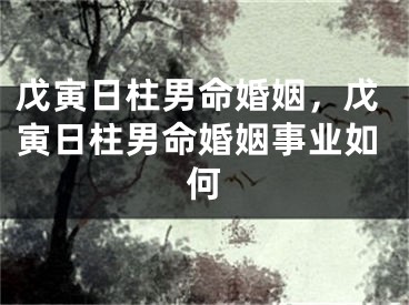 戊寅日柱男命婚姻，戊寅日柱男命婚姻事业如何