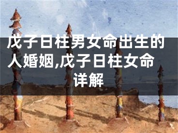 戊子日柱男女命出生的人婚姻,戊子日柱女命详解