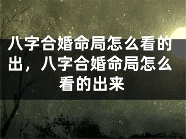 八字合婚命局怎么看的出，八字合婚命局怎么看的出来