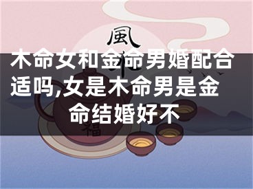 木命女和金命男婚配合适吗,女是木命男是金命结婚好不
