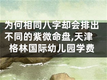 为何相同八字却会排出不同的紫微命盘,天津格林国际幼儿园学费