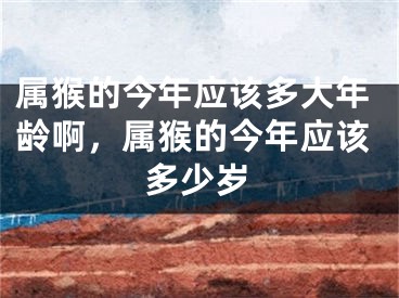 属猴的今年应该多大年龄啊，属猴的今年应该多少岁