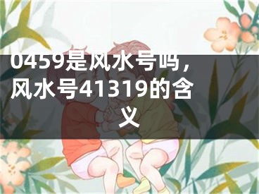 0459是风水号吗，风水号41319的含义