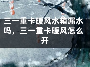 三一重卡暖风水箱漏水吗，三一重卡暖风怎么开