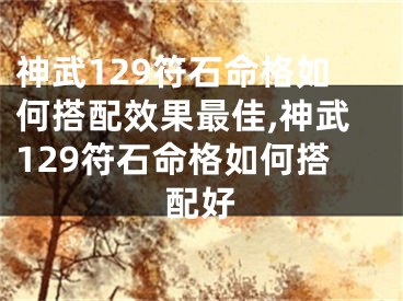 神武129符石命格如何搭配效果最佳,神武129符石命格如何搭配好