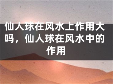 仙人球在风水上作用大吗,仙人球在风水中的作用