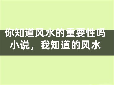 你知道风水的重要性吗小说，我知道的风水
