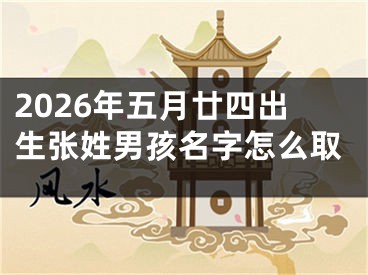 2026年五月廿四出生张姓男孩名字怎么取