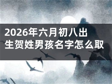 2026年六月初八出生贺姓男孩名字怎么取