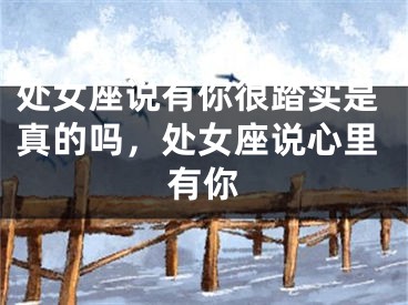 处女座说有你很踏实是真的吗，处女座说心里有你
