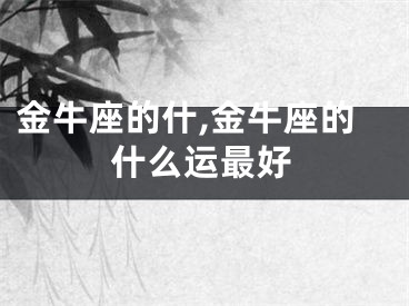 金牛座的什,金牛座的什么运最好