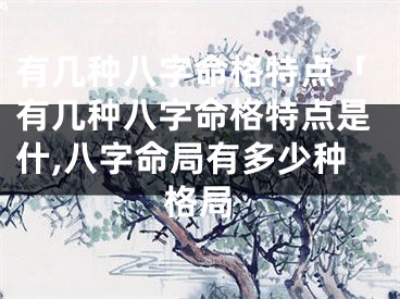 有几种八字命格特点「有几种八字命格特点是什,八字命局有多少种格局