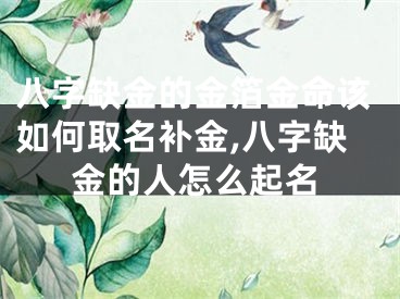 八字缺金的金箔金命该如何取名补金,八字缺金的人怎么起名