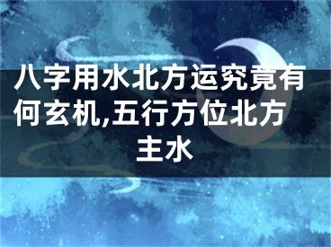 八字用水北方运究竟有何玄机,五行方位北方主水