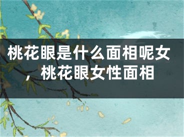 桃花眼是什么面相呢女，桃花眼女性面相
