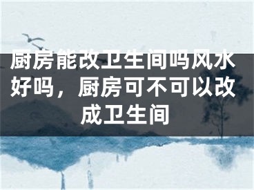 厨房能改卫生间吗风水好吗,厨房可不可以改成卫生间