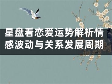 星盘看恋爱运势解析情感波动与关系发展周期